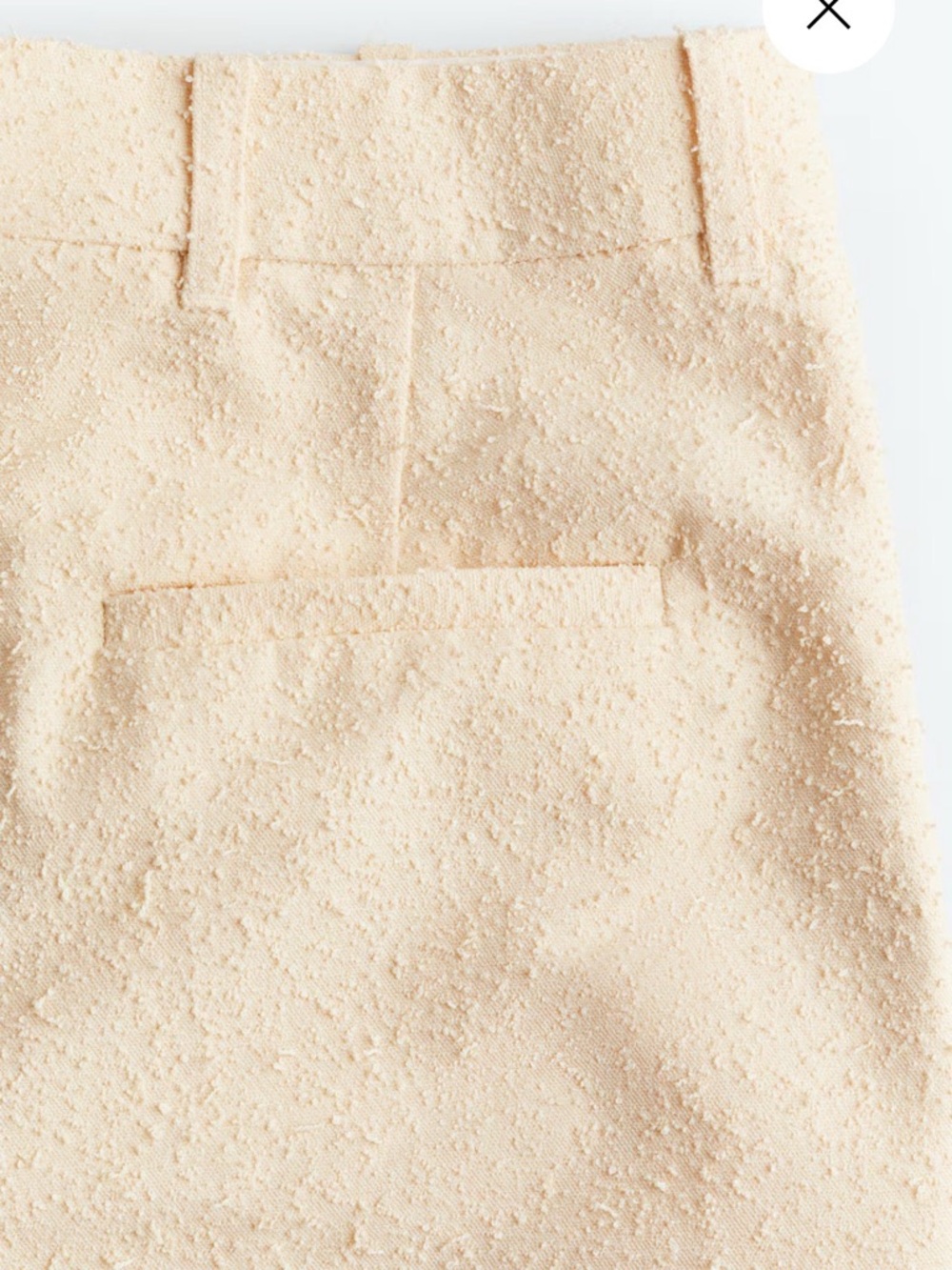 H&M Wide-Leg High-Waist Pleated Pants in Light Beige - Picture 2 of 5